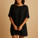 Lightweight knee-length midi dress for women.