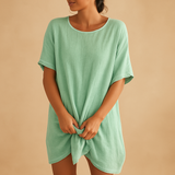 Lightweight knee-length midi dress for women.