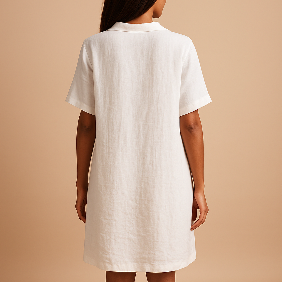 Lightweight knee-length midi dress for women.