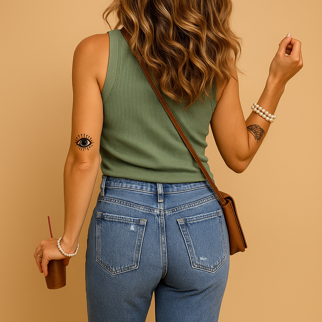 Lightweight tank top with U-neck for women
