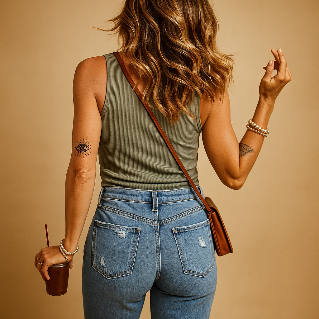 Lightweight tank top with U-neck for women
