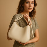 Minimalist crossbody bag with compact interior for women.