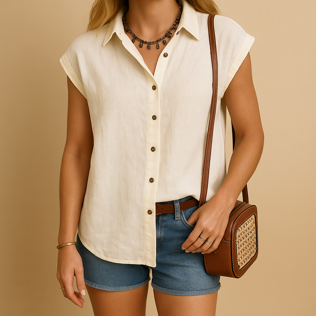 Sleeveless shirt for women