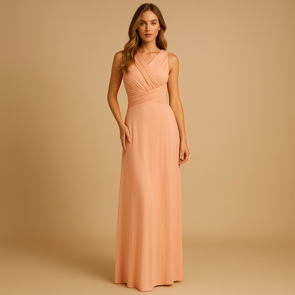 Multiway wrap dress with elegant fit for women.