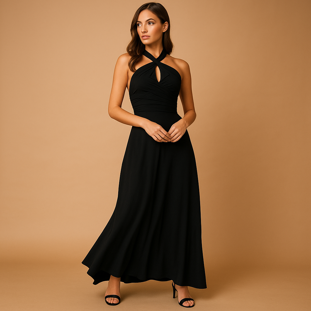 Multiway wrap dress with elegant fit for women.