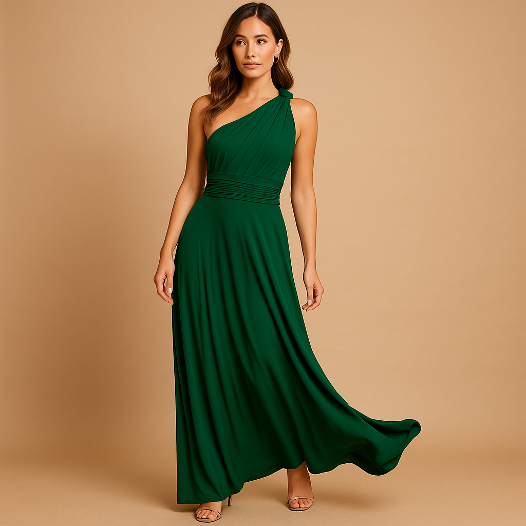 Multiway wrap dress with elegant fit for women.