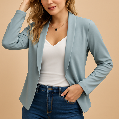 Stylish open women's blazer with a modern cut.