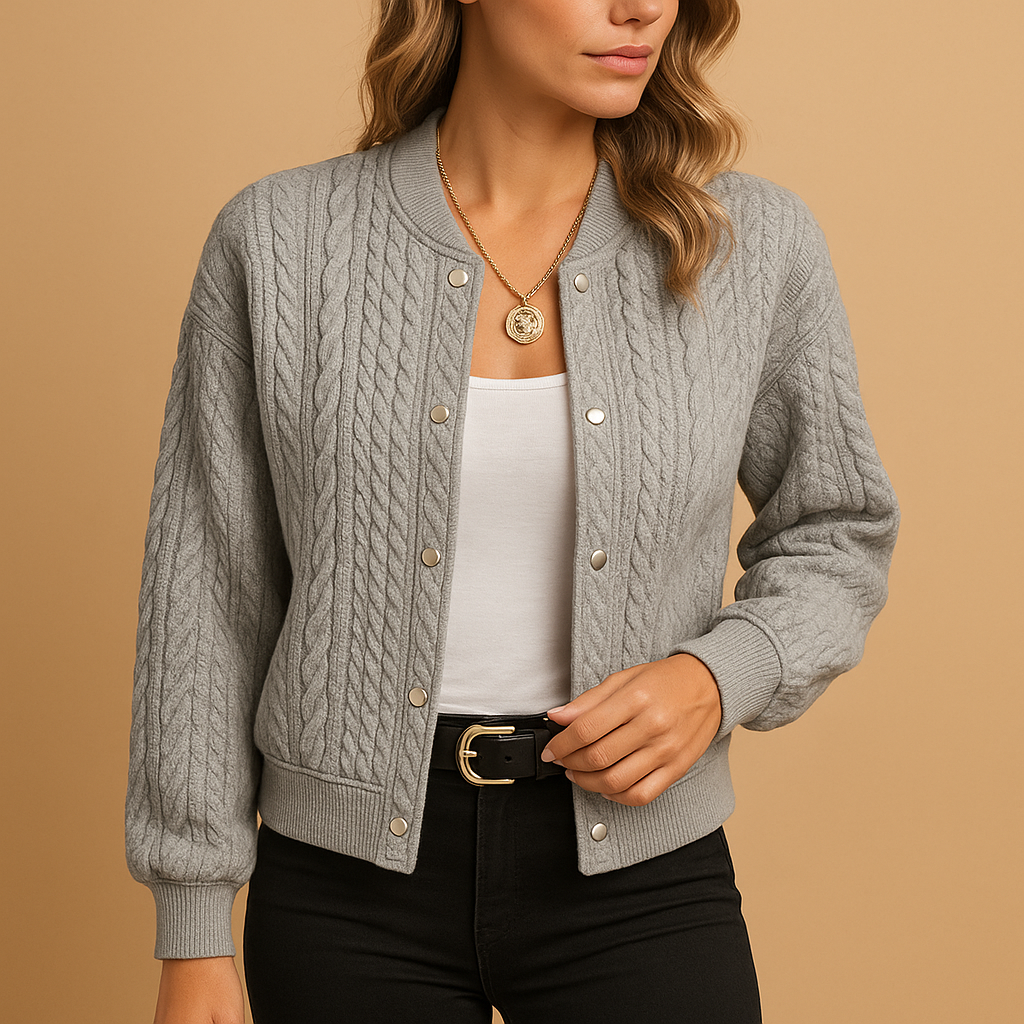 Casual open-front women's cardigan with a flattering fit.