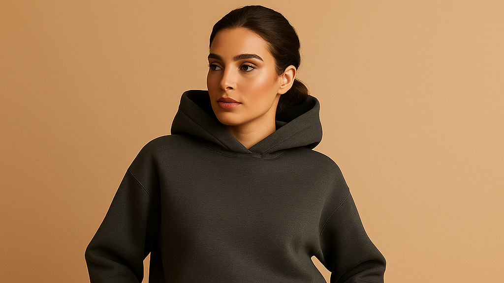 Oversized loungewear set with hoodie and pants for women.