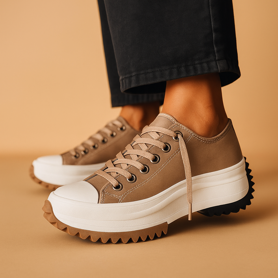 Platform sneakers with chunky soles for women