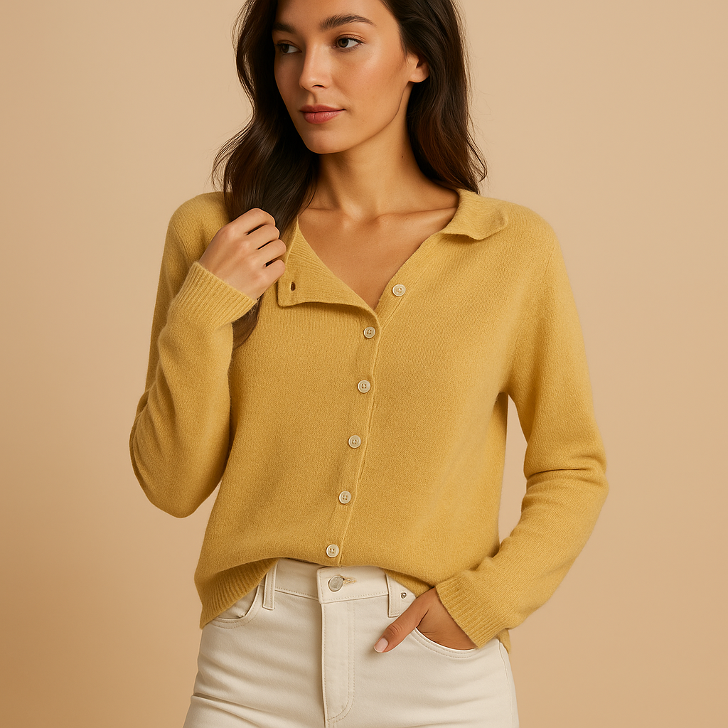 Round neck sweater for women.