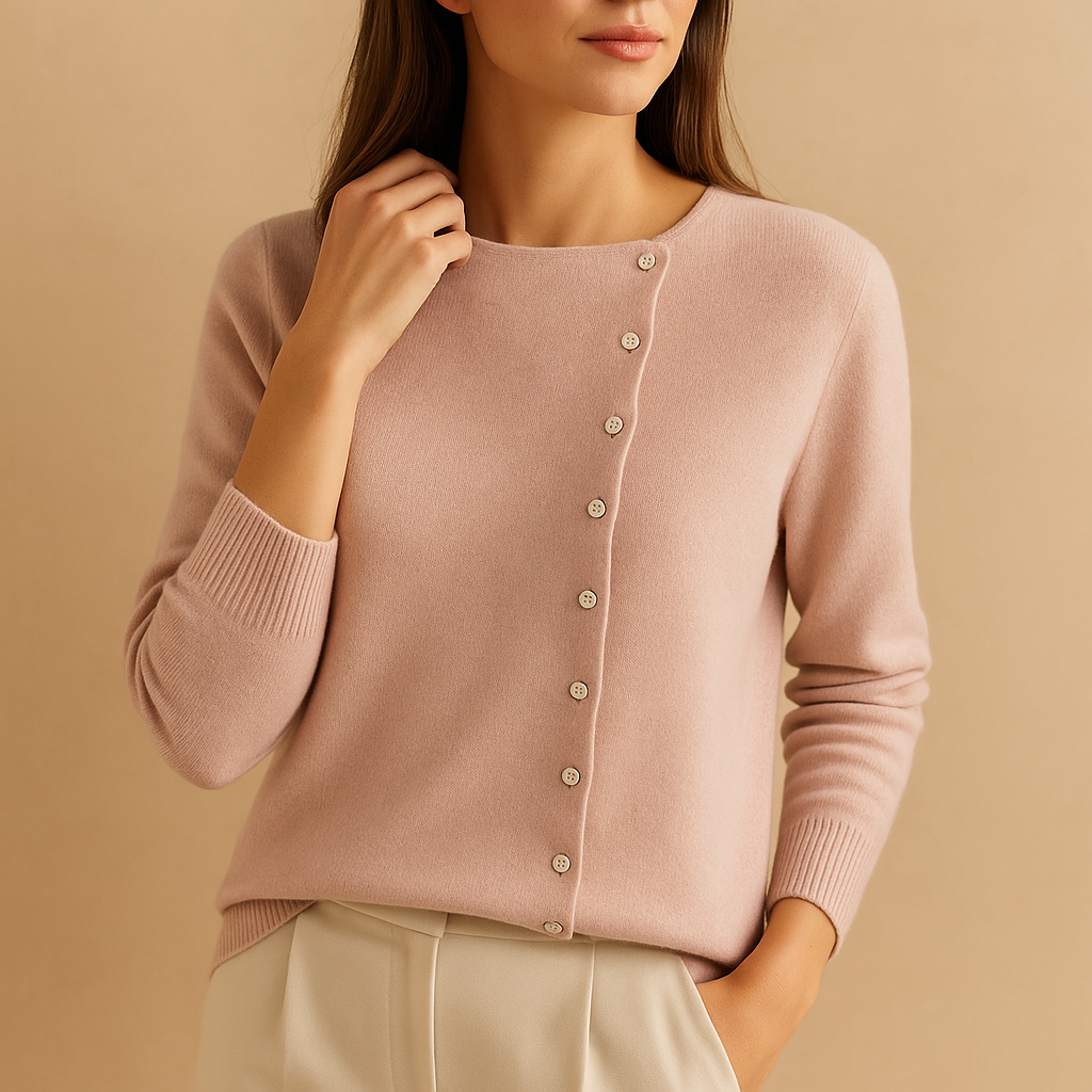 Round neck sweater for women.