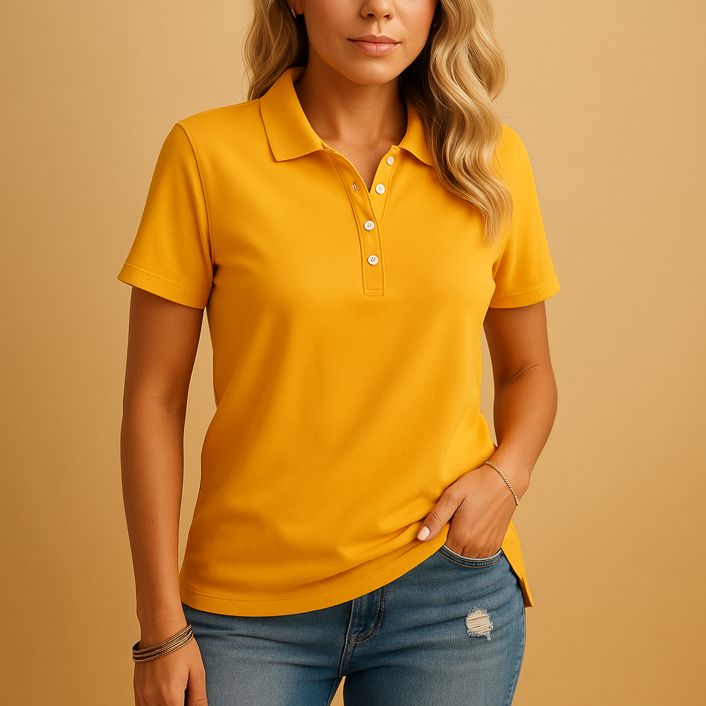 Stylish women's polo shirt with an elegant fit