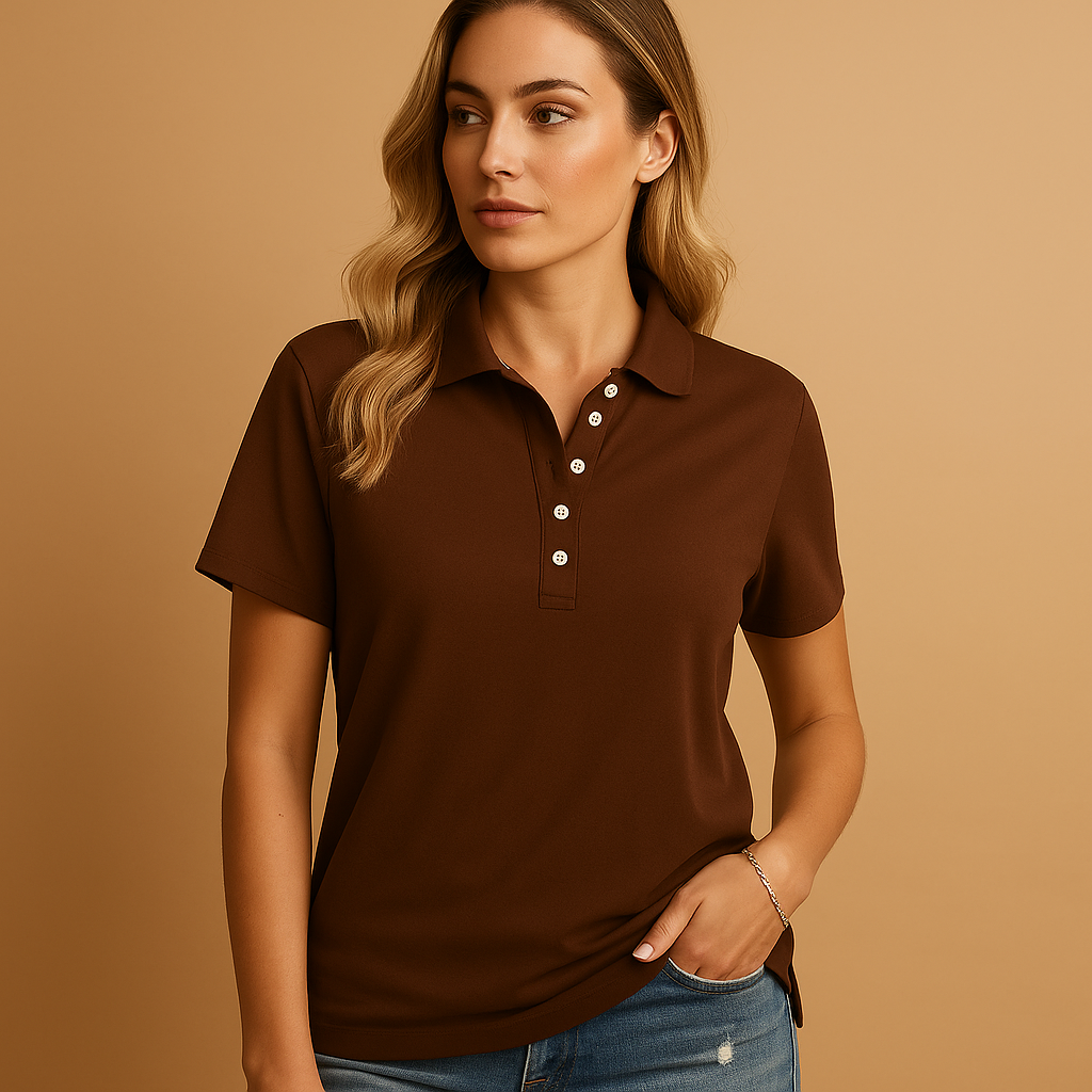 Stylish women's polo shirt with an elegant fit