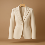 Stylish blazer with lapel collar for women.