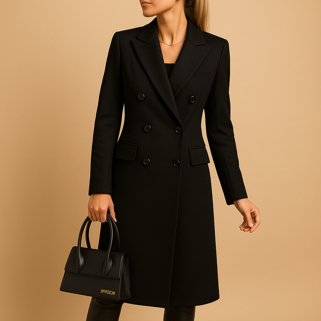 Stylish long winter coat for women