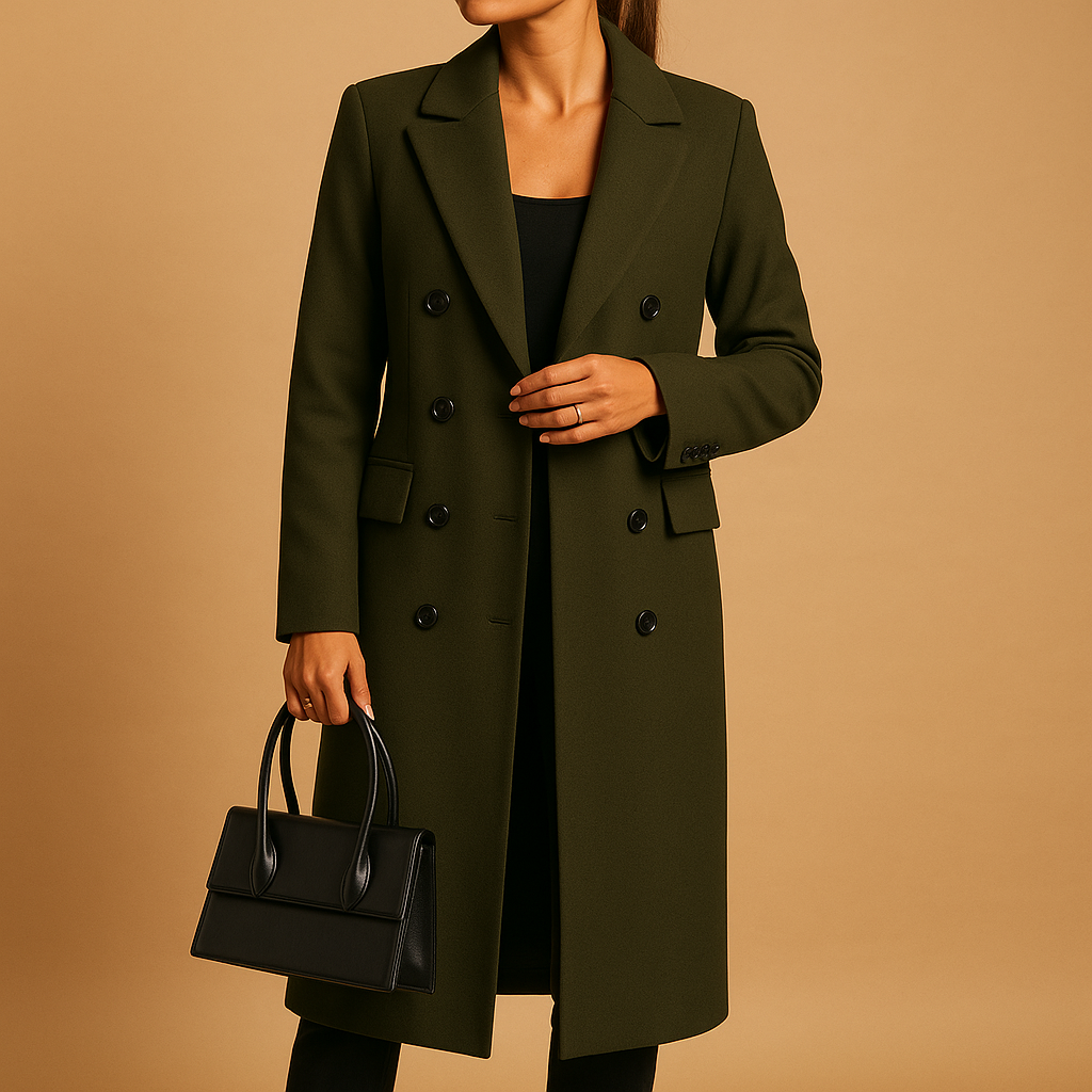 Stylish long winter coat for women