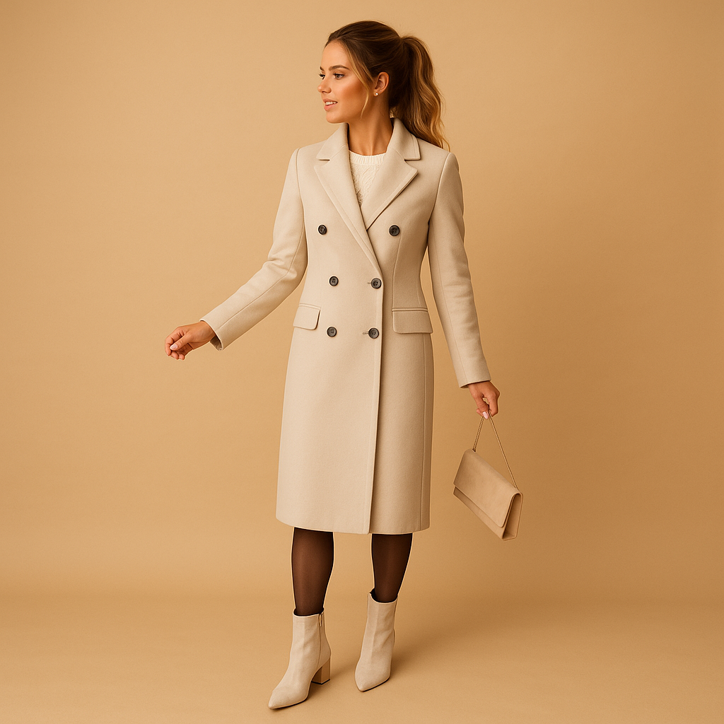 Stylish long winter coat for women