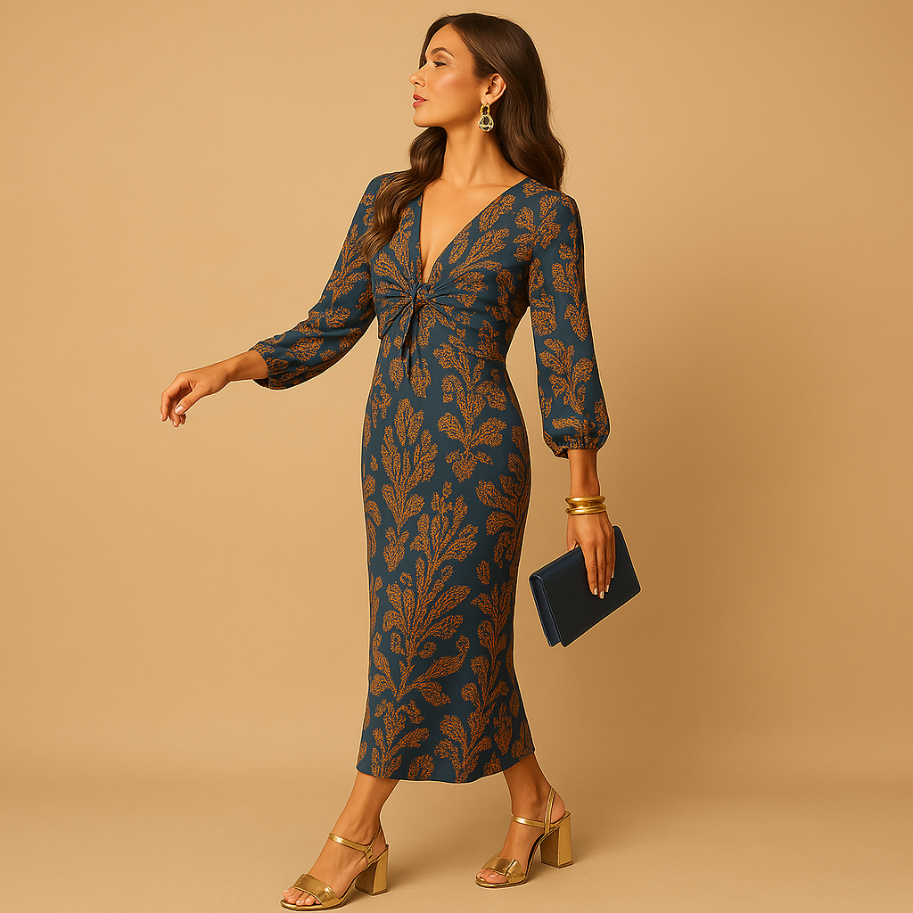 Timeless elegant dress for women.