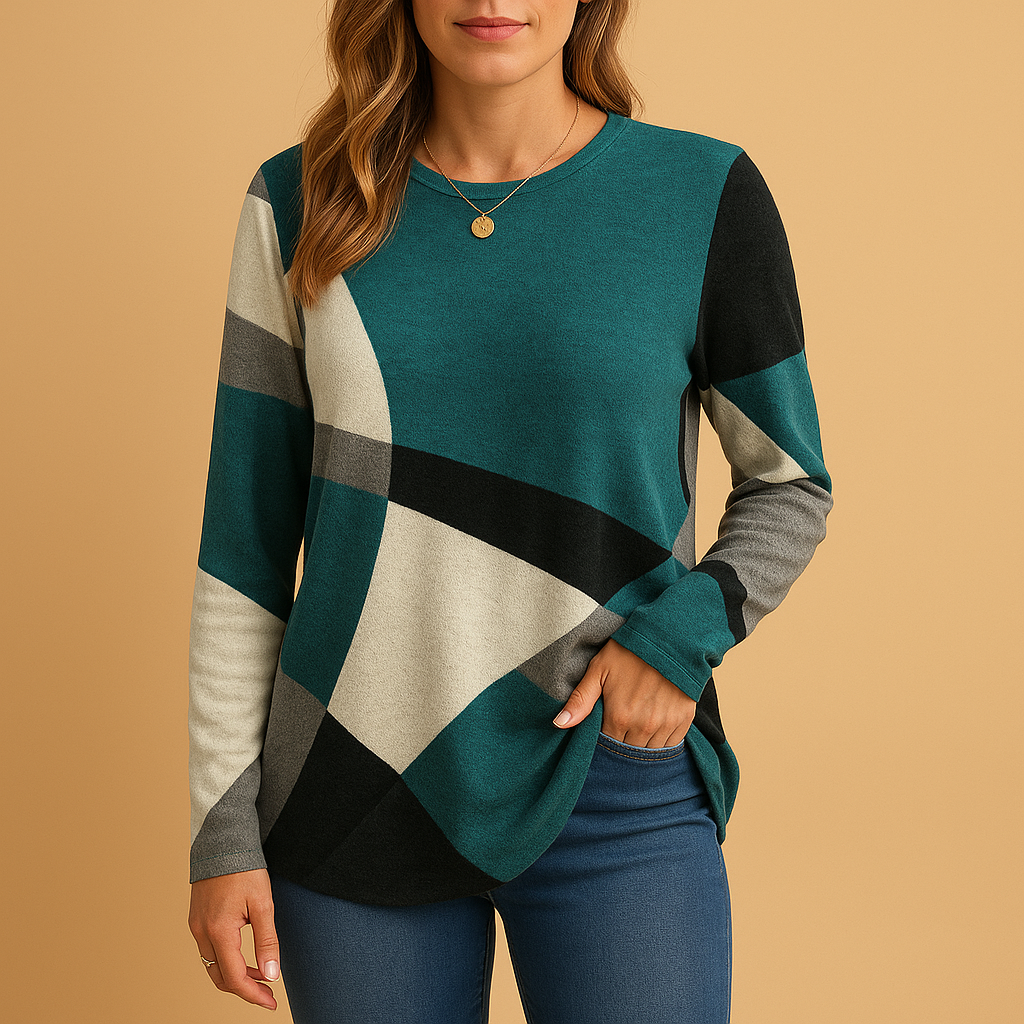 Timeless knit sweater for women.