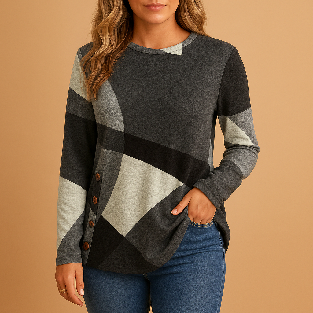 Timeless knit sweater for women.