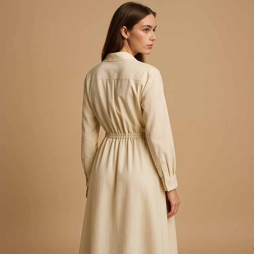 Vintage-inspired A-line dress for women.