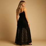 Summer dress with waist accent for women.