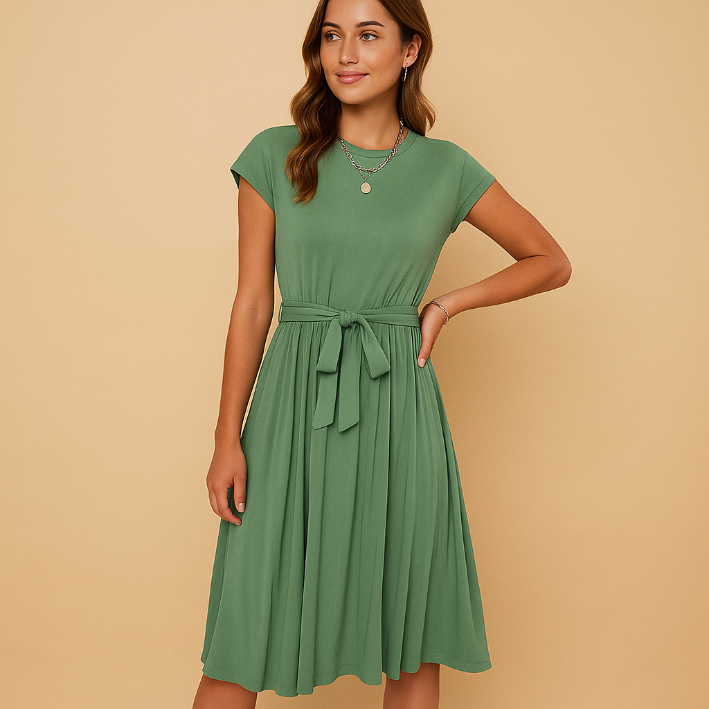 Summer dress with an elegant cut and airy fit for women.