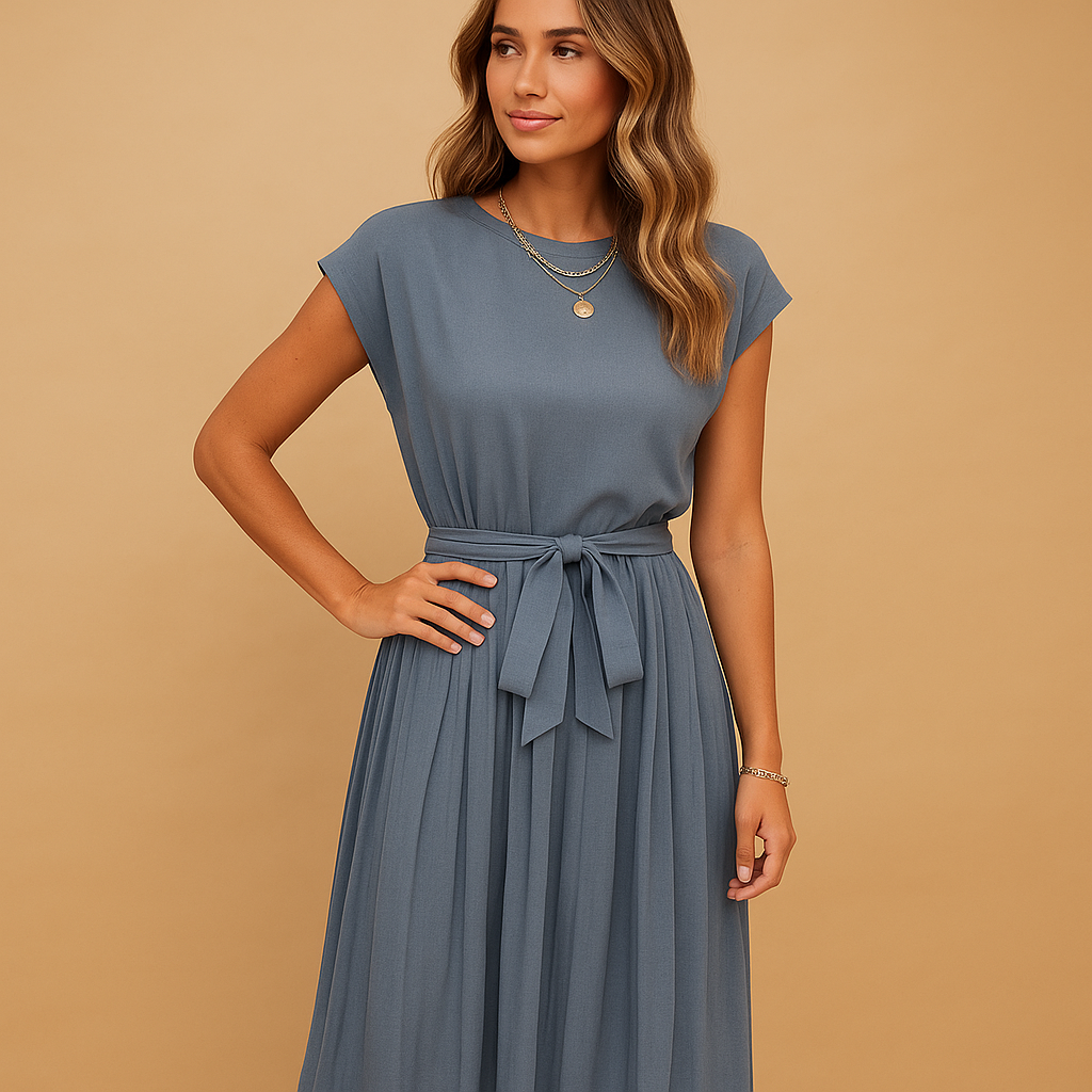 Summer dress with an elegant cut and airy fit for women.