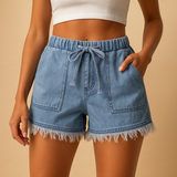 Summer denim shorts for women with a flattering fit