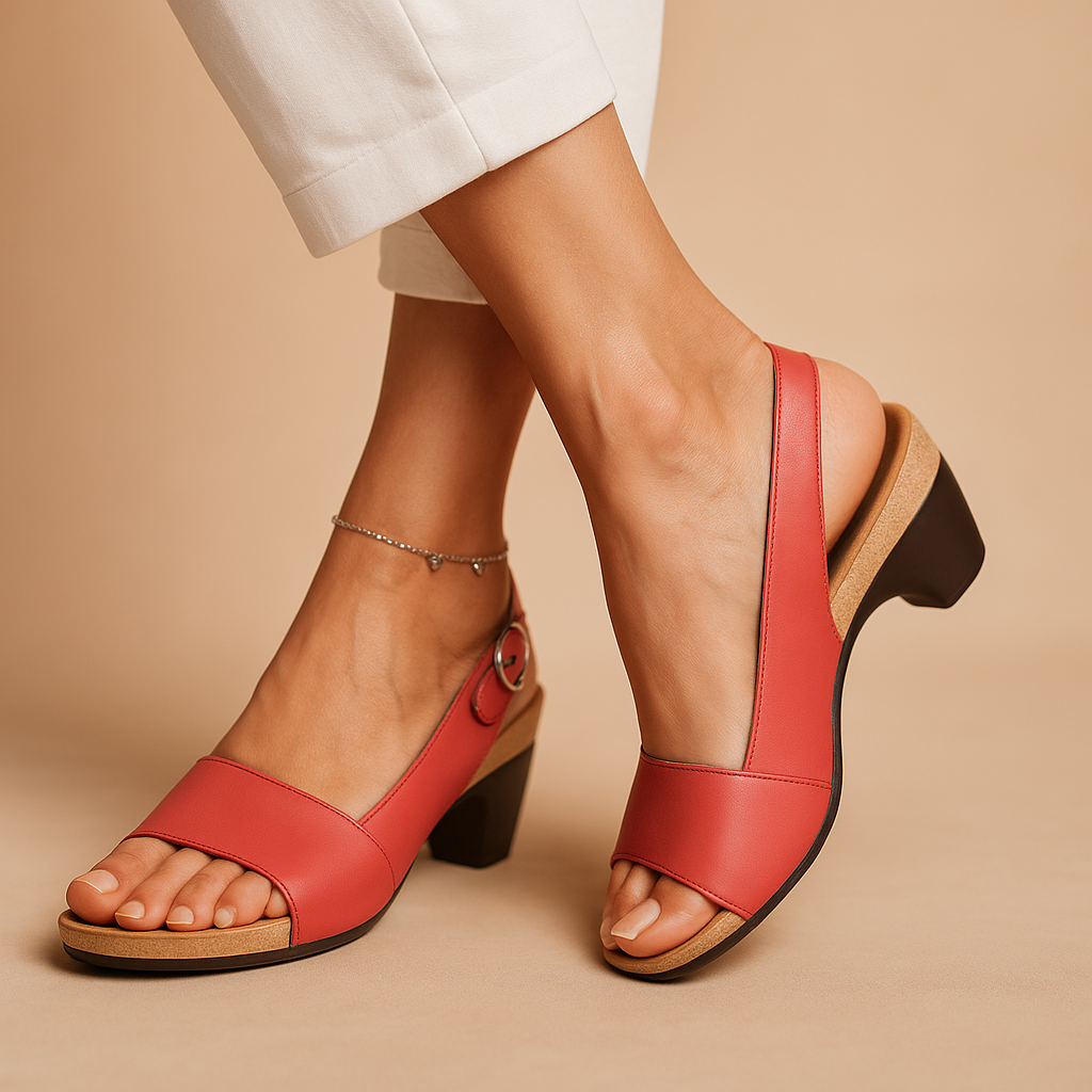 Summer sandals with adjustable straps and cushioning for women.