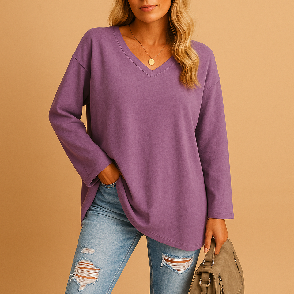 Loose-fitting summer top for women