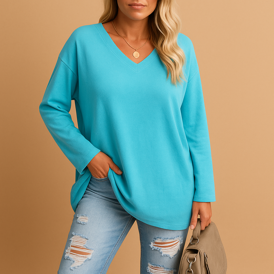 Loose-fitting summer top for women
