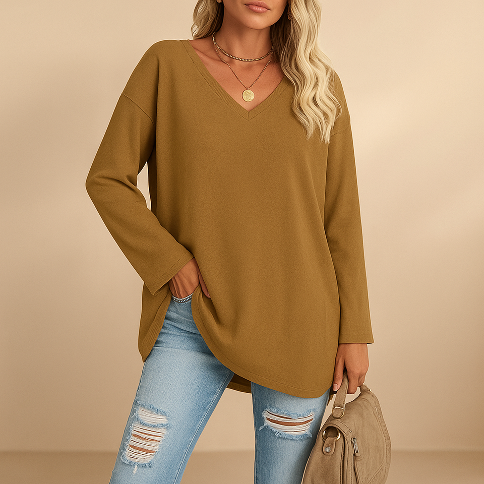 Loose-fitting summer top for women