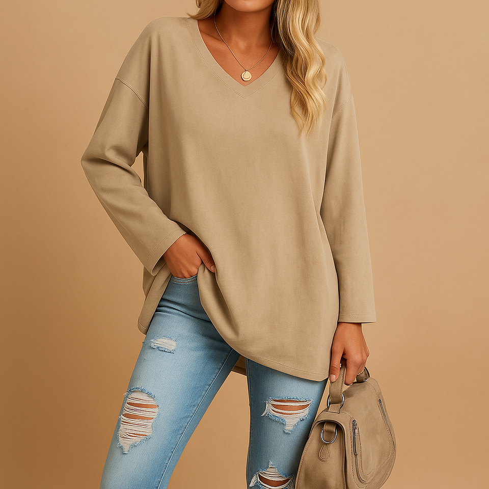 Loose-fitting summer top for women