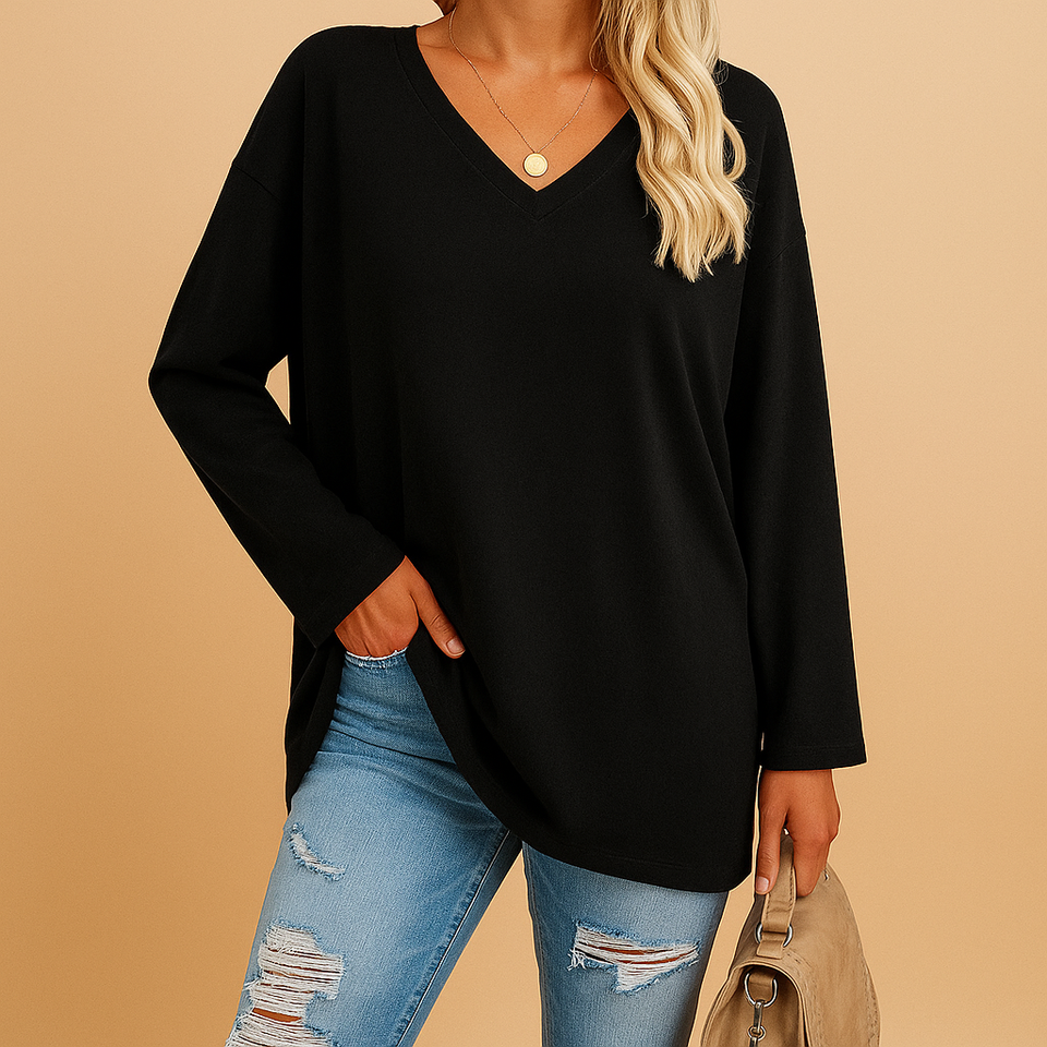 Loose-fitting summer top for women
